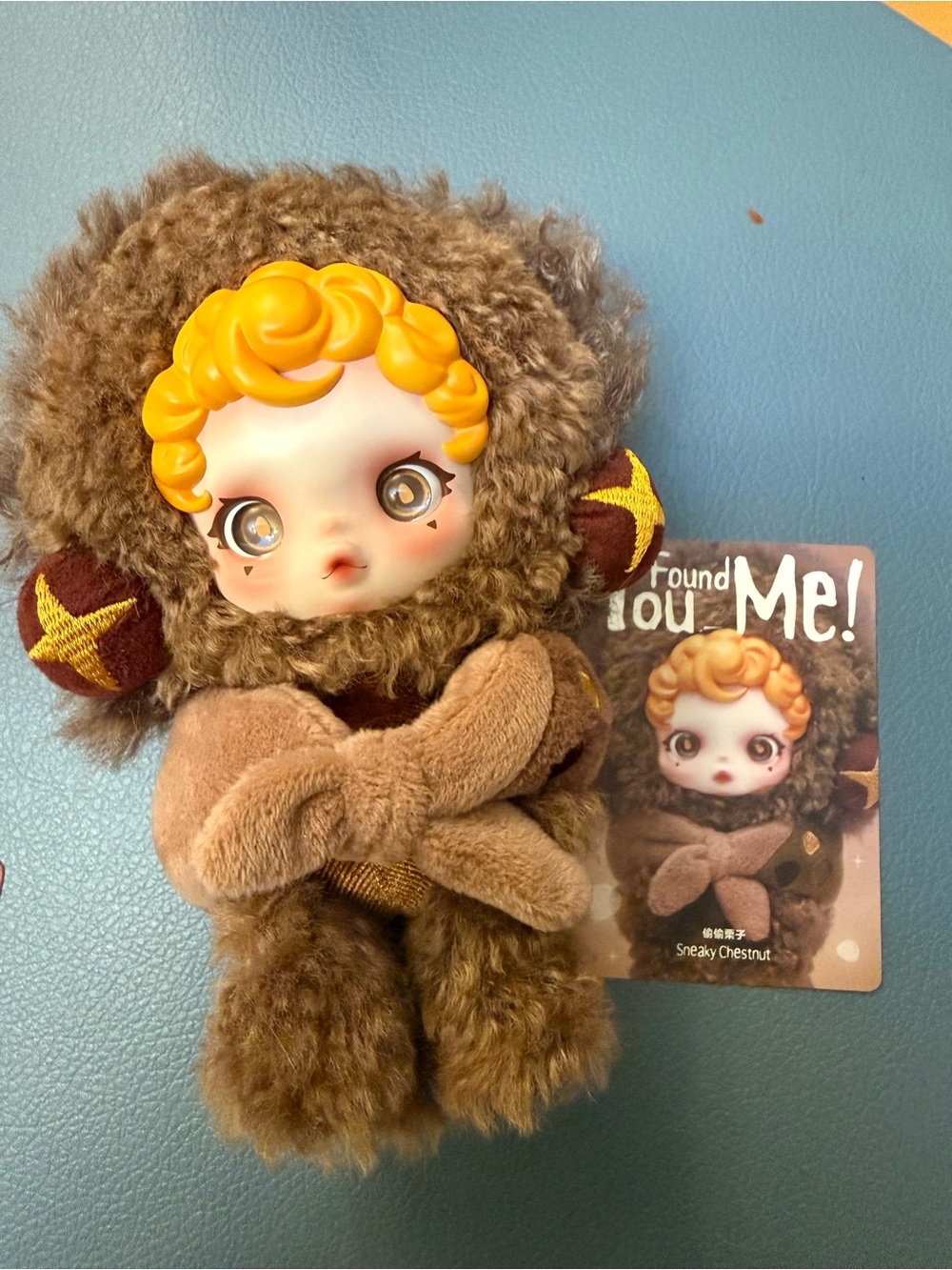 Sneaky Chestnut Plush Doll - Brown and Yellow